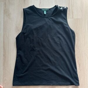 Ralph Lauren Black Sleeveless Top